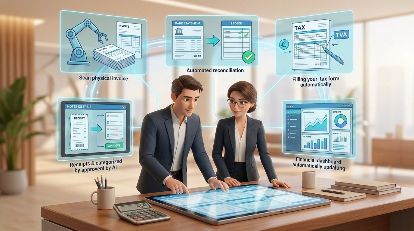 5 cas d'usage d'automatisation en comptabilité — illustration Factory 456