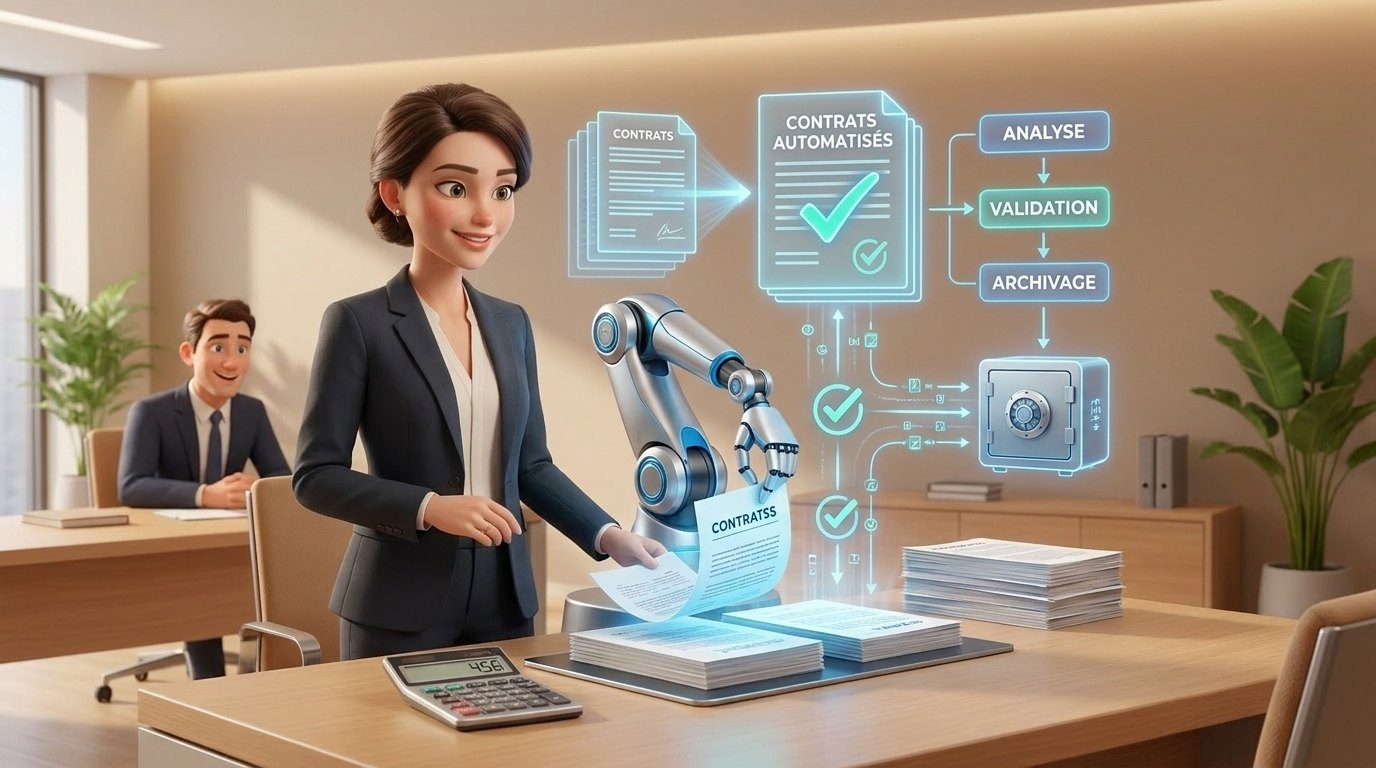 L'automatisation des contrats juridiques — illustration Factory 456