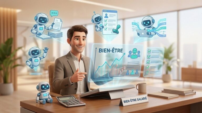 Le bien être des salariés — illustration Factory 456