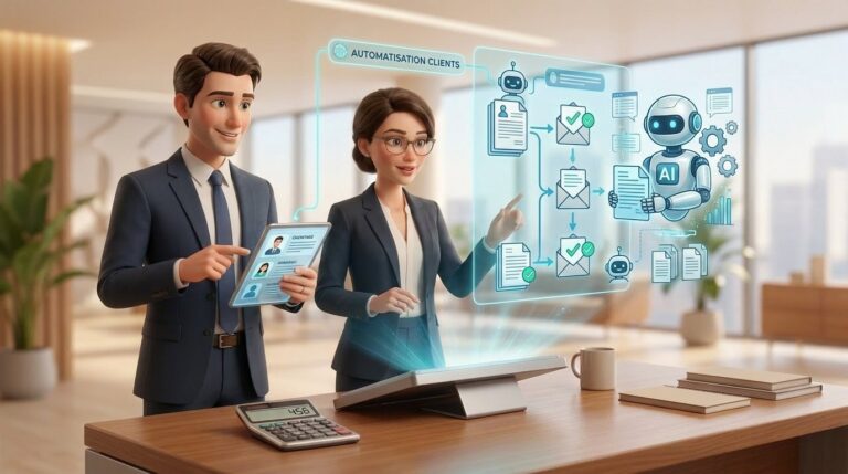 Avez-vous déjà pensé à utiliser l’automatisation dans vos relations clients ? — illustration Factory 456