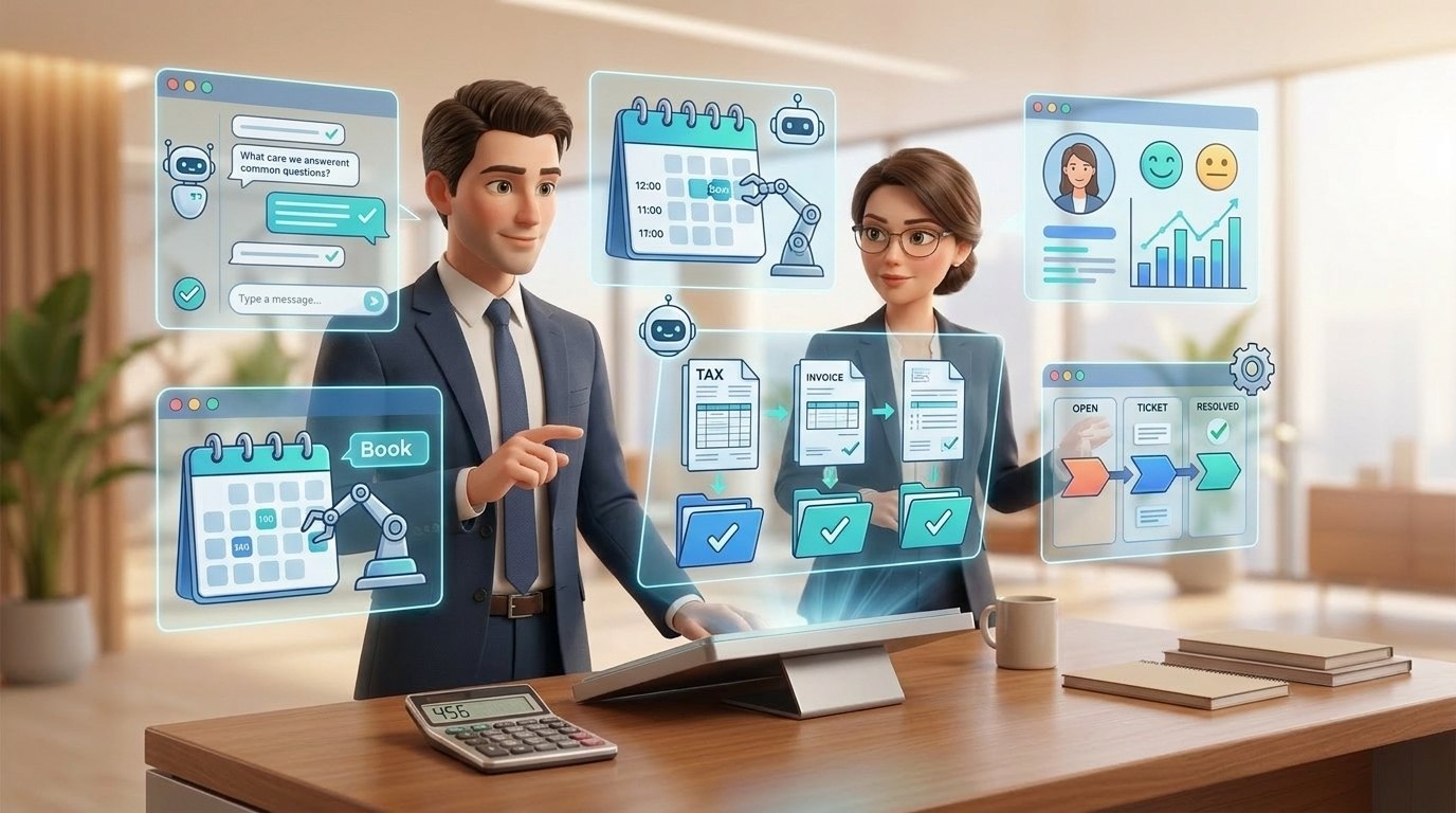 5 cas d’usage pour le service client — illustration Factory 456