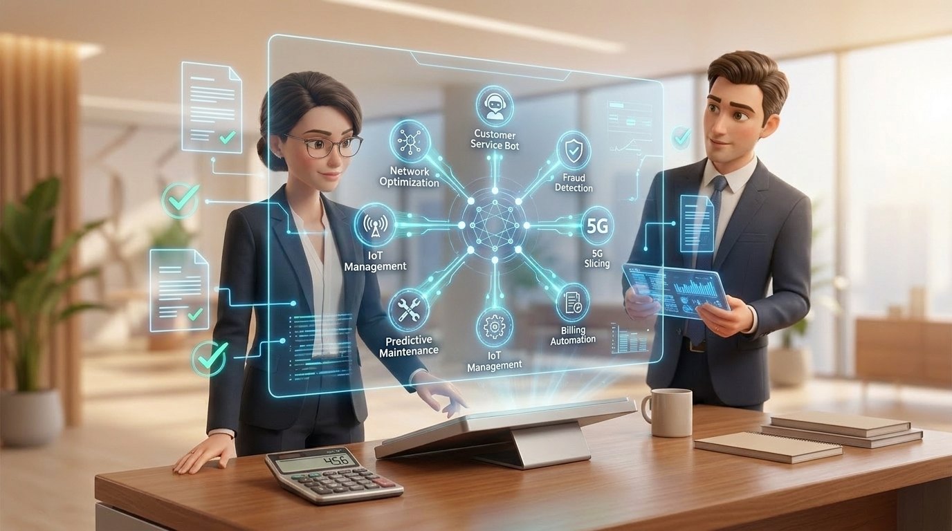 7 use cases dans les télécommunications ! — illustration Factory 456