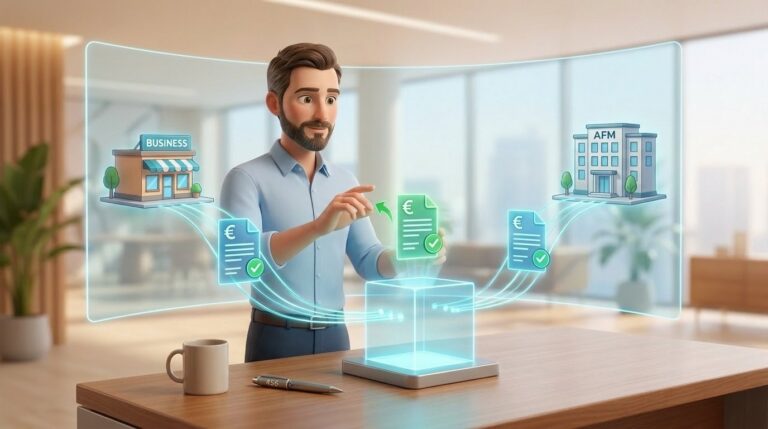 Expert-comptable validant un flux de factures électroniques entre entreprise, plateforme agréée et cabinet