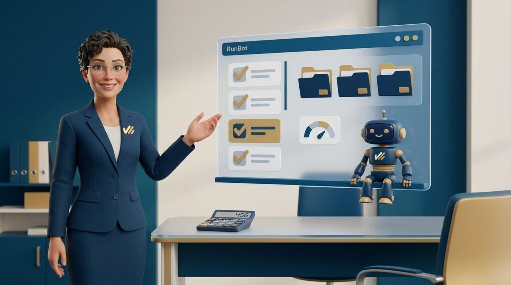 RunBot — plateforme d'agents IA, hero