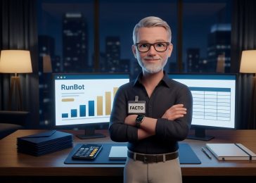 Facto, agent de production RunBot, traite la paie d'un cabinet pendant la nuit